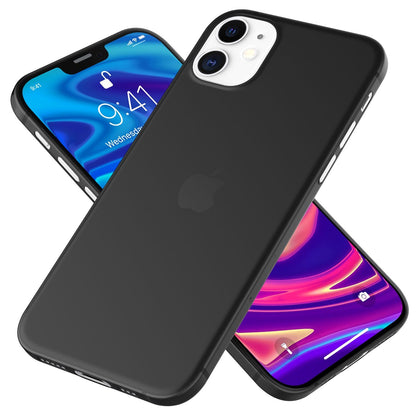 NALIA Ultra Slim Hardcase für iPhone 12 Pro – Matt-Transparent & 0.3mm Dünn – PHANTOM (Dünnes Cover & Kamera-Vollschutz) – Marke aus Berlin
