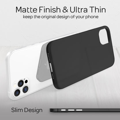 NALIA Ultra Slim Hardcase für iPhone 12 Pro Max – Matt-Transparent & 0.3mm Dünn – PHANTOM (Dünnes Cover & Kamera-Vollschutz) – Marke aus Berlin