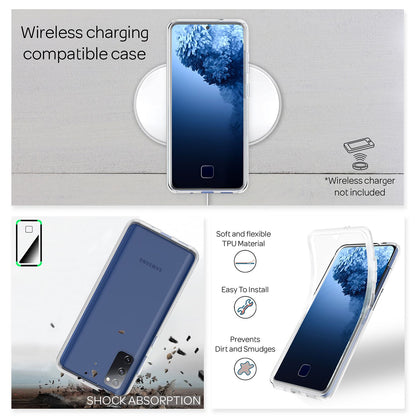 NALIA 360° Hülle für Samsung Galaxy S20 FE – Vorne & Hinten Schutz – 360GUARD (Full-Body Case) – Marke aus Berlin