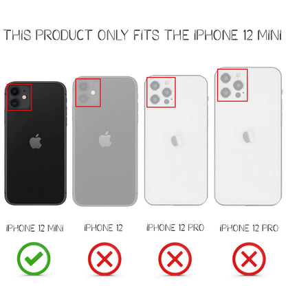 NALIA Neon Silikonhülle für iPhone 12 Mini – Knallige Signal-Farbe & Linsenschutz – VIBE (Transparentes Case) – Marke aus Berlin