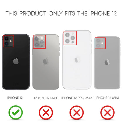 NALIA Neon Silikonhülle für iPhone 12 – Knallige Signal-Farbe & Linsenschutz – VIBE (Transparentes Case) – Marke aus Berlin