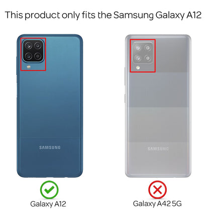 NALIA Glitzerhülle für Samsung Galaxy A12 – Funkelndes Silikon Case – DAZZLIN (Transparent & Stoßfest) – Marke aus Berlin