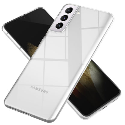 NALIA Transparente Silikonhülle für Samsung Galaxy S21 Plus – Anti-Gelb & Rutschfest – GLAZE (Handyhülle Kristallklar, Schlank & Stoßfest) – Marke aus Berlin