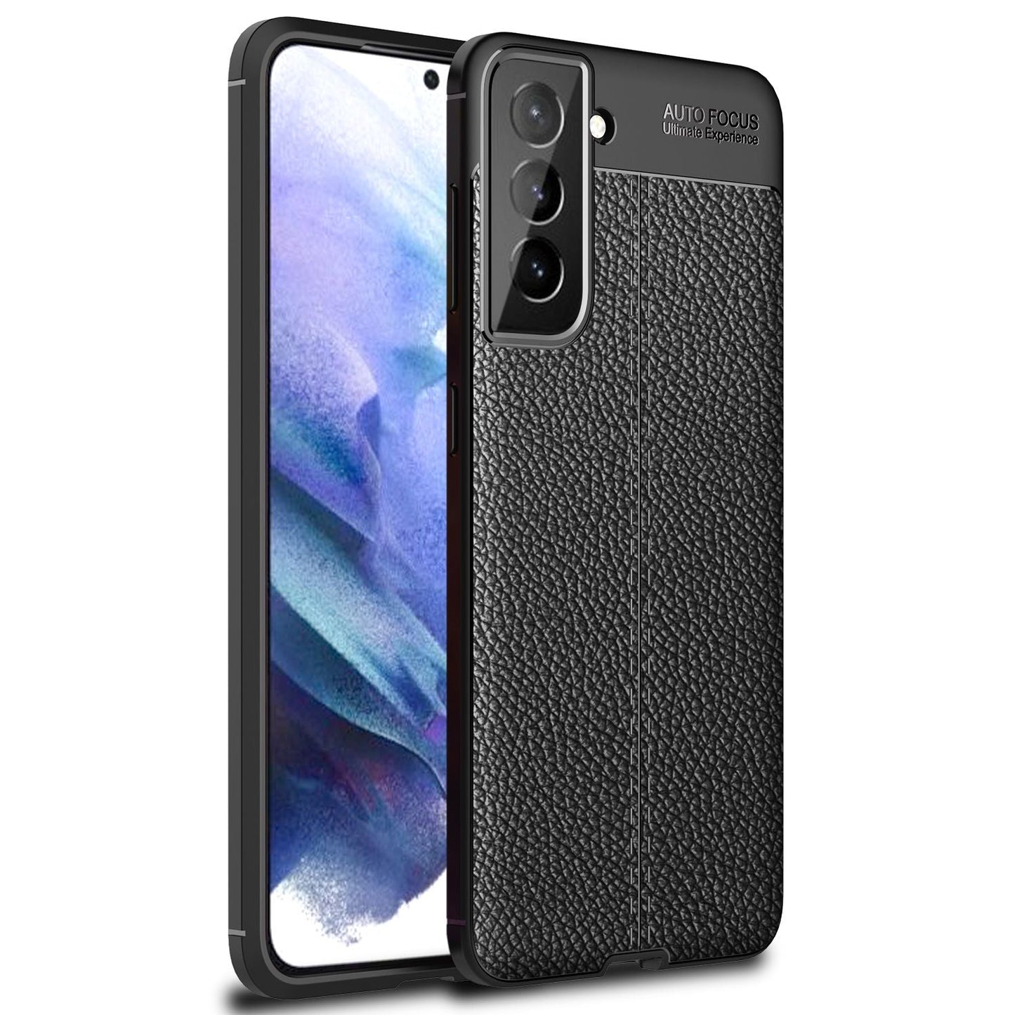 NALIA Leder-Optik Silikon Case für Samsung Galaxy S21 – Griffig & Matt – BARRON Handyhülle (Anti-Fingerprint, Stoßfest & Robust) – Marke aus Berlin