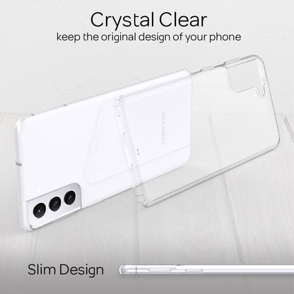 NALIA Transparente Hülle für Samsung Galaxy S21 Plus – Harte Rückseite & Silikon Rand – IGNITE (Stoßfeste Handyhülle & Verstärkte Ecken) – Marke aus Berlin