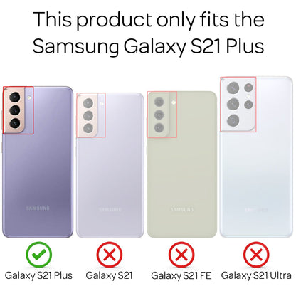NALIA Glitzerhülle für Samsung Galaxy S21 Plus – Funkelnder Glitzer-Look & Grip – SHINEPOP (Silikon Case) – Marke aus Berlin