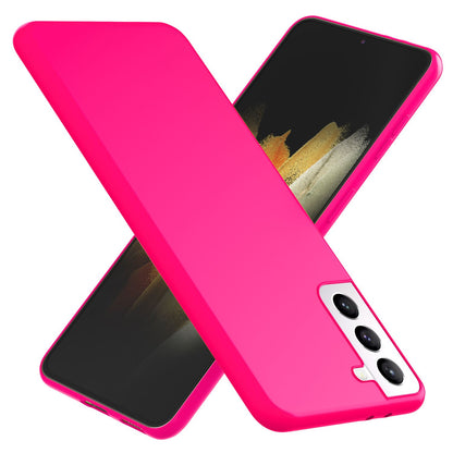 NALIA Neon Silikonhülle für Samsung Galaxy S21 – Soft-Touch & Signal-Neon – NEONSHOCK (Matte Schutzhülle) – Marke aus Berlin