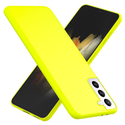 NALIA Neon Silikonhülle für Samsung Galaxy S21 Plus – Soft-Touch & Signal-Neon – NEONSHOCK (Matte Schutzhülle) – Marke aus Berlin