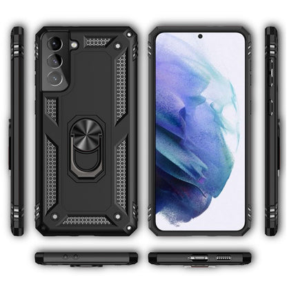 NALIA Panzerhülle für Samsung Galaxy S21 – Ring-Ständer 360° & Magnet-Halterung Kompatibel – RINGDEFEND (Stoßfestes Outdoor Case) – Marke aus Berlin