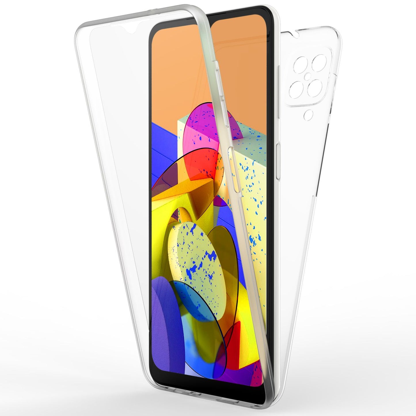 NALIA 360° Hülle für Samsung Galaxy A12 – Vorne & Hinten Schutz – 360GUARD (Full-Body Case) – Marke aus Berlin