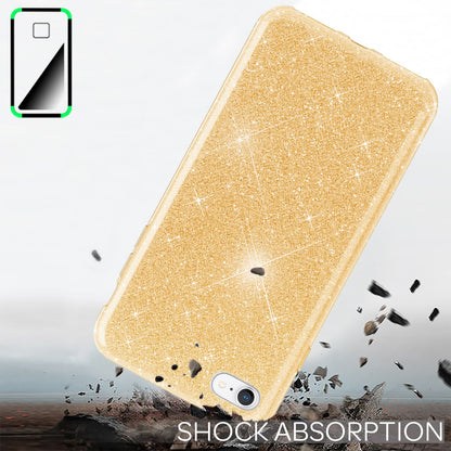 NALIA Glitzerhülle für iPhone 7 / 8 / SE (2020 / 2022) – Funkelnder Glitzer-Look & Grip – SHINEPOP (Silikon Case) – Marke aus Berlin