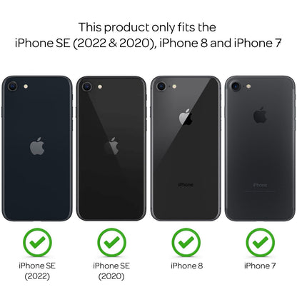 NALIA Glitzerhülle für iPhone 7 / 8 / SE (2020 / 2022) – Funkelnder Glitzer-Look & Grip – SHINEPOP (Silikon Case) – Marke aus Berlin