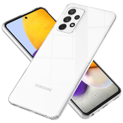 NALIA Transparente Hülle für Samsung Galaxy A72 – Harte Rückseite & Silikon Rand – IGNITE (Stoßfeste Handyhülle & Verstärkte Ecken) – Marke aus Berlin