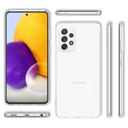 NALIA Transparente Hülle für Samsung Galaxy A72 – Harte Rückseite & Silikon Rand – IGNITE (Stoßfeste Handyhülle & Verstärkte Ecken) – Marke aus Berlin