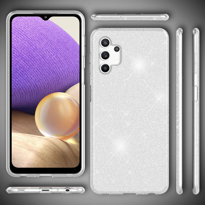 NALIA Glitzerhülle für Samsung Galaxy A32 5G – Funkelnder Glitzer-Look & Grip – SHINEPOP (Silikon Case) – Marke aus Berlin