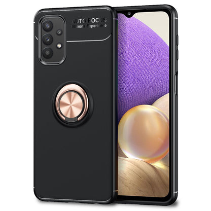NALIA Ringhülle für Samsung Galaxy A32 5G – Ring-Ständer 360° & für Magnet-Halter – GRIP360 (Mattiertes Silikon Case) – Marke aus Berlin