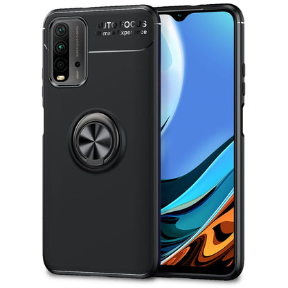 NALIA Ringhülle für Xiaomi Redmi 9T – Ring-Ständer 360° & für Magnet-Halter – GRIP360 (Mattiertes Silikon Case) – Marke aus Berlin