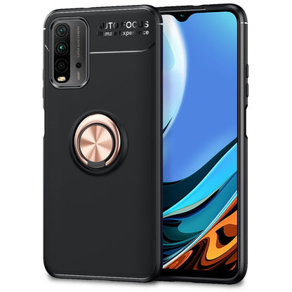NALIA Ringhülle für Xiaomi Redmi 9T – Ring-Ständer 360° & für Magnet-Halter – GRIP360 (Mattiertes Silikon Case) – Marke aus Berlin