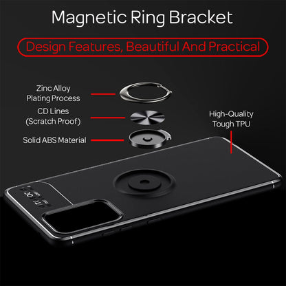 NALIA Ringhülle für Samsung Galaxy A52 / A52 5G / A52s 5G – Ring-Ständer 360° & für Magnet-Halter – GRIP360 (Mattiertes Silikon Case) – Marke aus Berlin