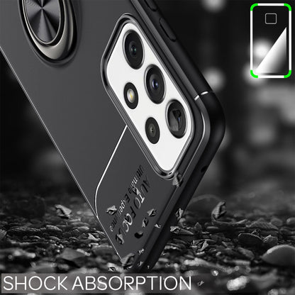 NALIA Ringhülle für Samsung Galaxy A72 – Ring-Ständer 360° & für Magnet-Halter – GRIP360 (Mattiertes Silikon Case) – Marke aus Berlin