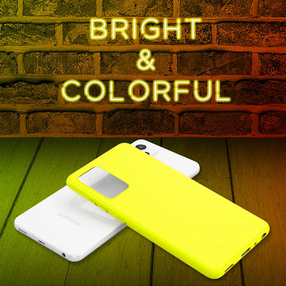 NALIA Neon Silikonhülle für Samsung Galaxy A52 / A52 5G / A52s 5G – Soft-Touch & Signal-Neon – NEONSHOCK (Matte Schutzhülle) – Marke aus Berlin