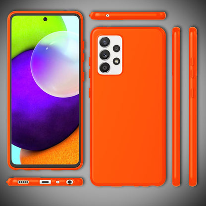 NALIA Neon Silikonhülle für Samsung Galaxy A52 / A52 5G / A52s 5G – Soft-Touch & Signal-Neon – NEONSHOCK (Matte Schutzhülle) – Marke aus Berlin