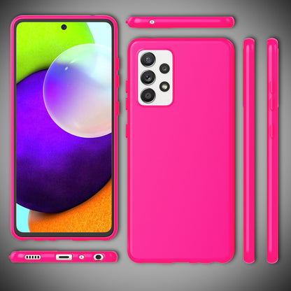 NALIA Neon Silikonhülle für Samsung Galaxy A52 / A52 5G / A52s 5G – Soft-Touch & Signal-Neon – NEONSHOCK (Matte Schutzhülle) – Marke aus Berlin
