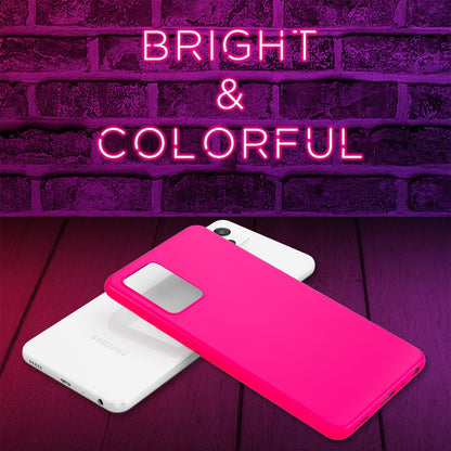 NALIA Neon Silikonhülle für Samsung Galaxy A72 – Soft-Touch & Signal-Neon – NEONSHOCK (Matte Schutzhülle) – Marke aus Berlin