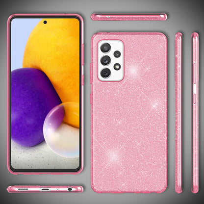 NALIA Glitzerhülle für Samsung Galaxy A72 – Funkelnder Glitzer-Look & Grip – SHINEPOP (Silikon Case) – Marke aus Berlin