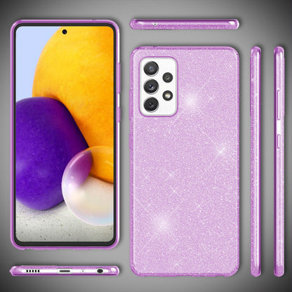 NALIA Glitzerhülle für Samsung Galaxy A72 – Funkelnder Glitzer-Look & Grip – SHINEPOP (Silikon Case) – Marke aus Berlin
