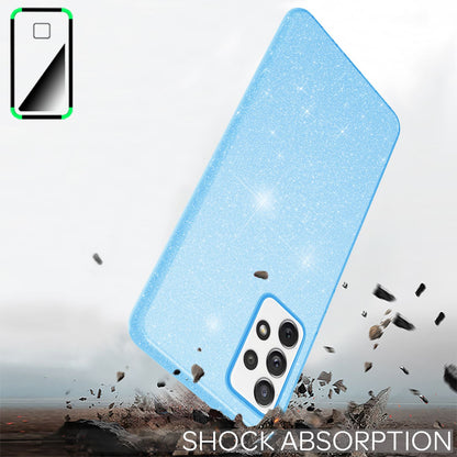 NALIA Glitzerhülle für Samsung Galaxy A72 – Funkelnder Glitzer-Look & Grip – SHINEPOP (Silikon Case) – Marke aus Berlin