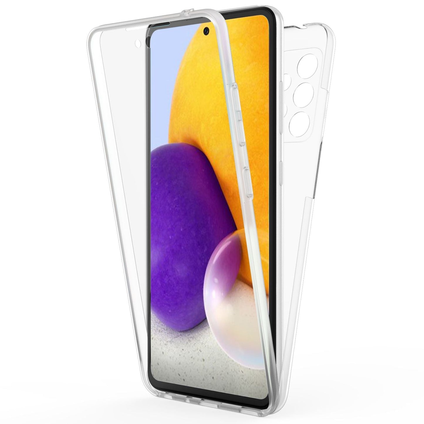 NALIA 360° Hülle für Samsung Galaxy A72 – Vorne & Hinten Schutz – 360GUARD (Full-Body Case) – Marke aus Berlin