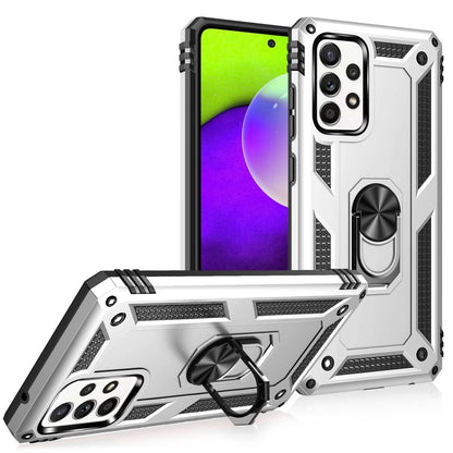 NALIA Panzerhülle für Samsung Galaxy A52 / A52 5G / A52s 5G – Ring-Ständer 360° & Magnet-Halterung Kompatibel – RINGDEFEND (Stoßfestes Outdoor Case) – Marke aus Berlin
