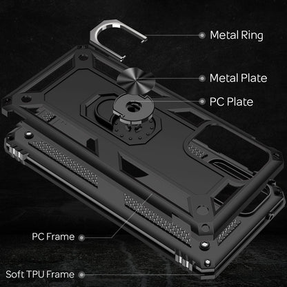 NALIA Panzerhülle für Samsung Galaxy A52 / A52 5G / A52s 5G – Ring-Ständer 360° & Magnet-Halterung Kompatibel – RINGDEFEND (Stoßfestes Outdoor Case) – Marke aus Berlin