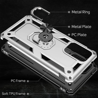 NALIA Panzerhülle für Samsung Galaxy A52 / A52 5G / A52s 5G – Ring-Ständer 360° & Magnet-Halterung Kompatibel – RINGDEFEND (Stoßfestes Outdoor Case) – Marke aus Berlin