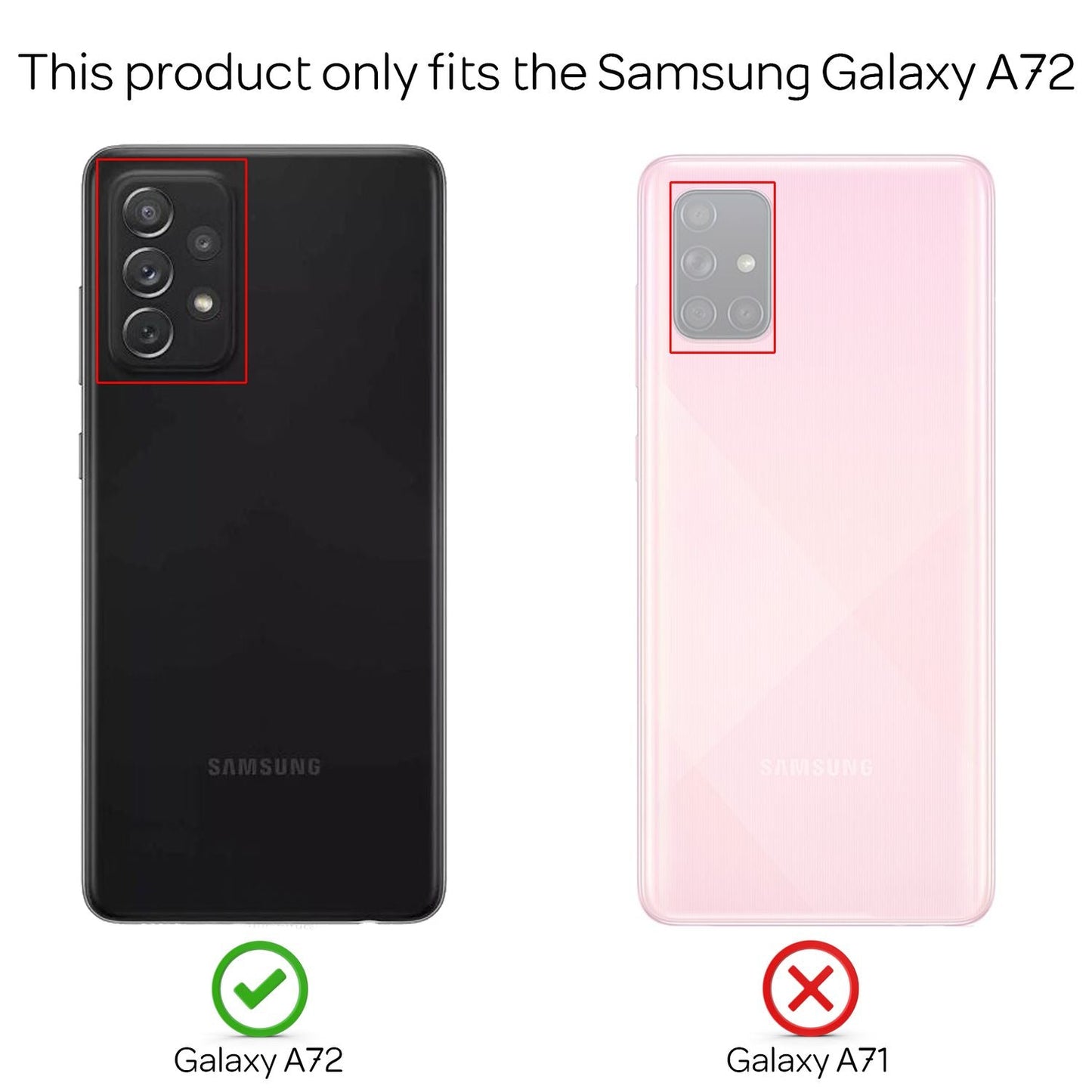 NALIA Panzerhülle für Samsung Galaxy A72 – Ring-Ständer 360° & Magnet-Halterung Kompatibel – RINGDEFEND (Stoßfestes Outdoor Case) – Marke aus Berlin