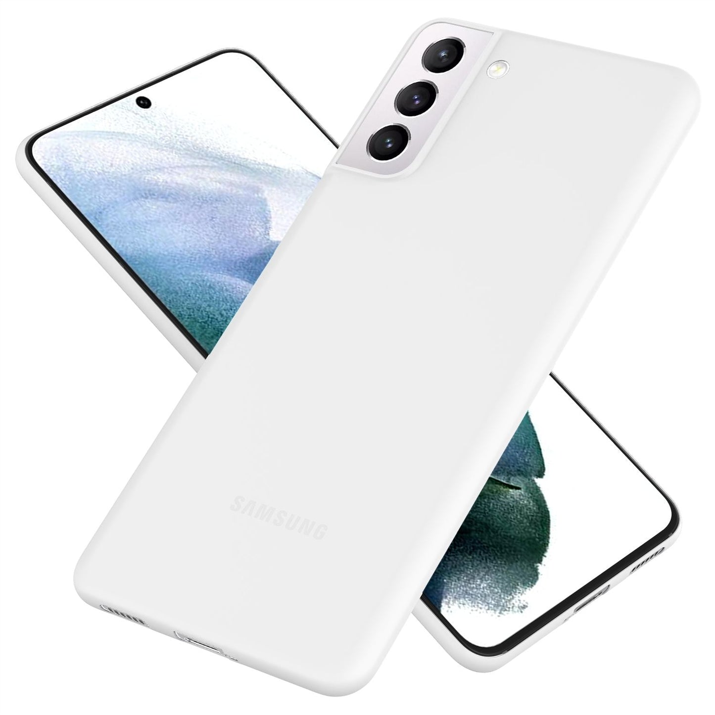 NALIA Ultra Slim Hardcase für Samsung Galaxy S21 – Matt & 0.3mm Dünn – PHANTOM (Dünnes Cover & Kamera-Vollschutz) – Marke aus Berlin