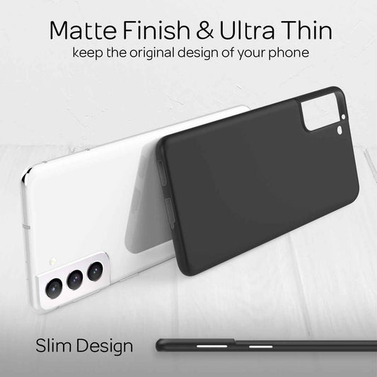 NALIA Ultra Slim Hardcase für Samsung Galaxy S21 – Matt & 0.3mm Dünn – PHANTOM (Dünnes Cover & Kamera-Vollschutz) – Marke aus Berlin