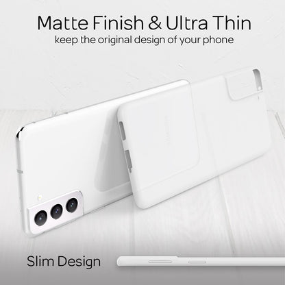 NALIA Ultra Slim Hardcase für Samsung Galaxy S21 – Matt & 0.3mm Dünn – PHANTOM (Dünnes Cover & Kamera-Vollschutz) – Marke aus Berlin