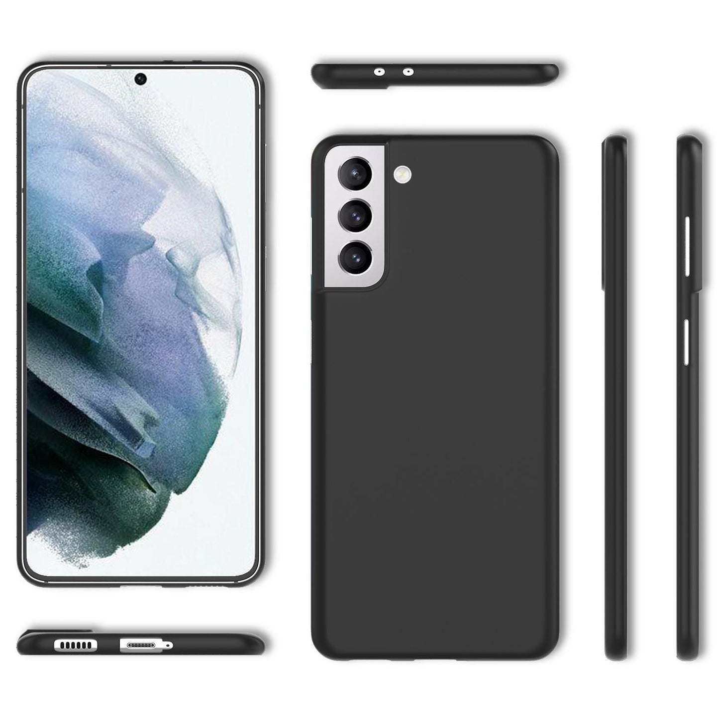 NALIA Ultra Slim Hardcase für Samsung Galaxy S21 – Matt & 0.3mm Dünn – PHANTOM (Dünnes Cover & Kamera-Vollschutz) – Marke aus Berlin