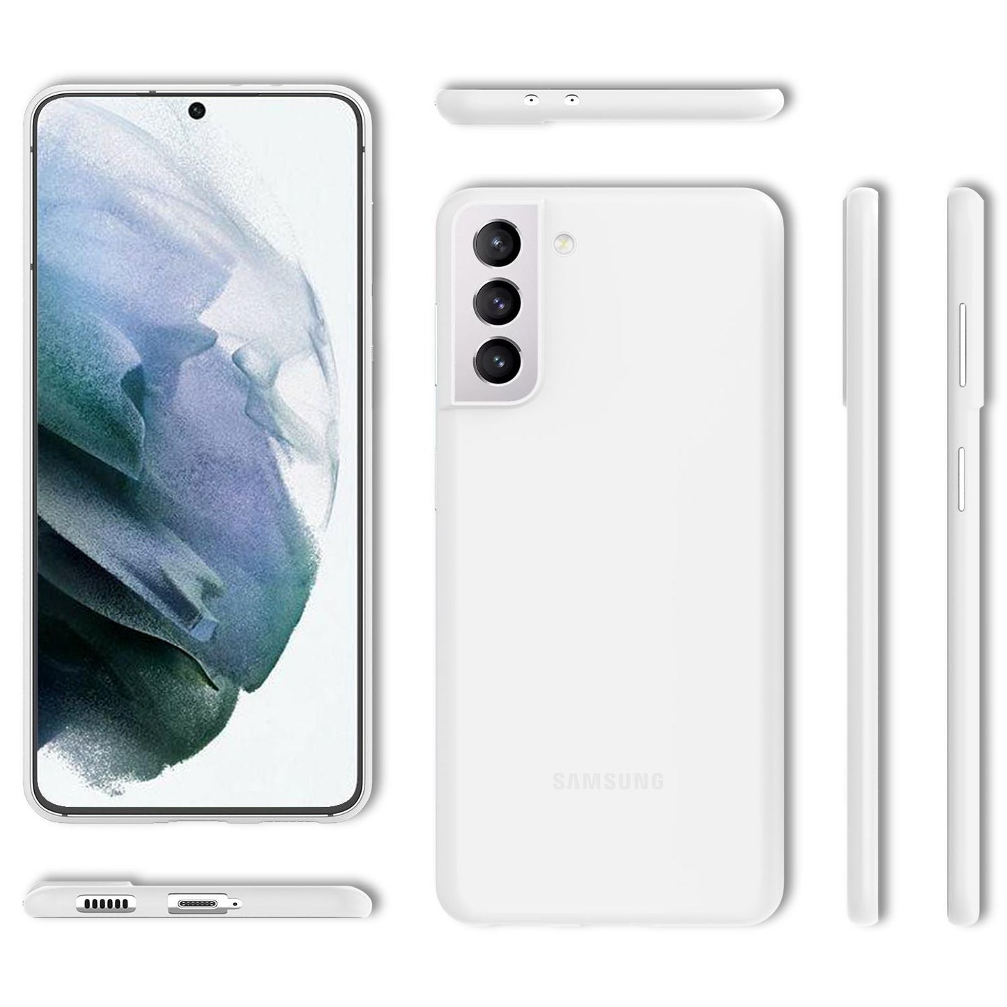 NALIA Ultra Slim Hardcase für Samsung Galaxy S21 – Matt & 0.3mm Dünn – PHANTOM (Dünnes Cover & Kamera-Vollschutz) – Marke aus Berlin