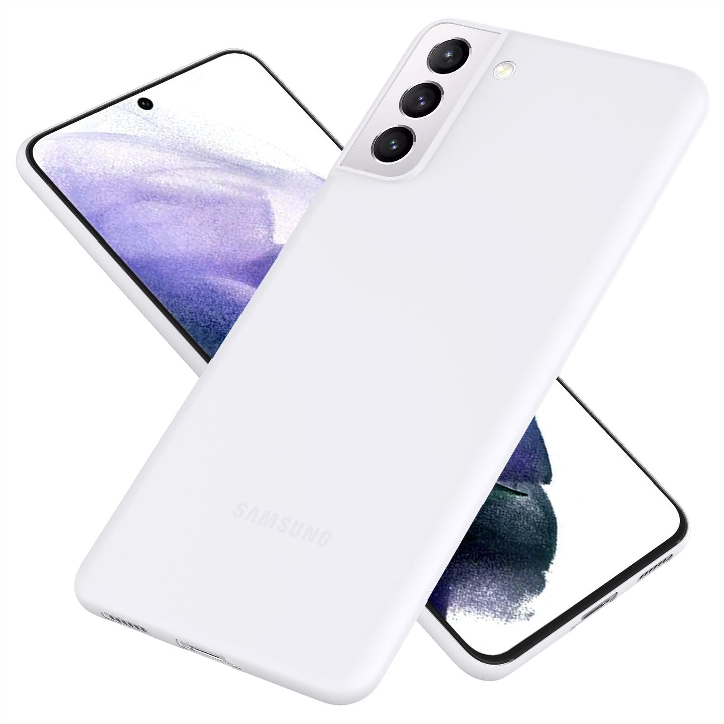 NALIA Ultra Slim Hardcase für Samsung Galaxy S21 Plus – Matt & 0.3mm Dünn – PHANTOM (Dünnes Cover & Kamera-Vollschutz) – Marke aus Berlin