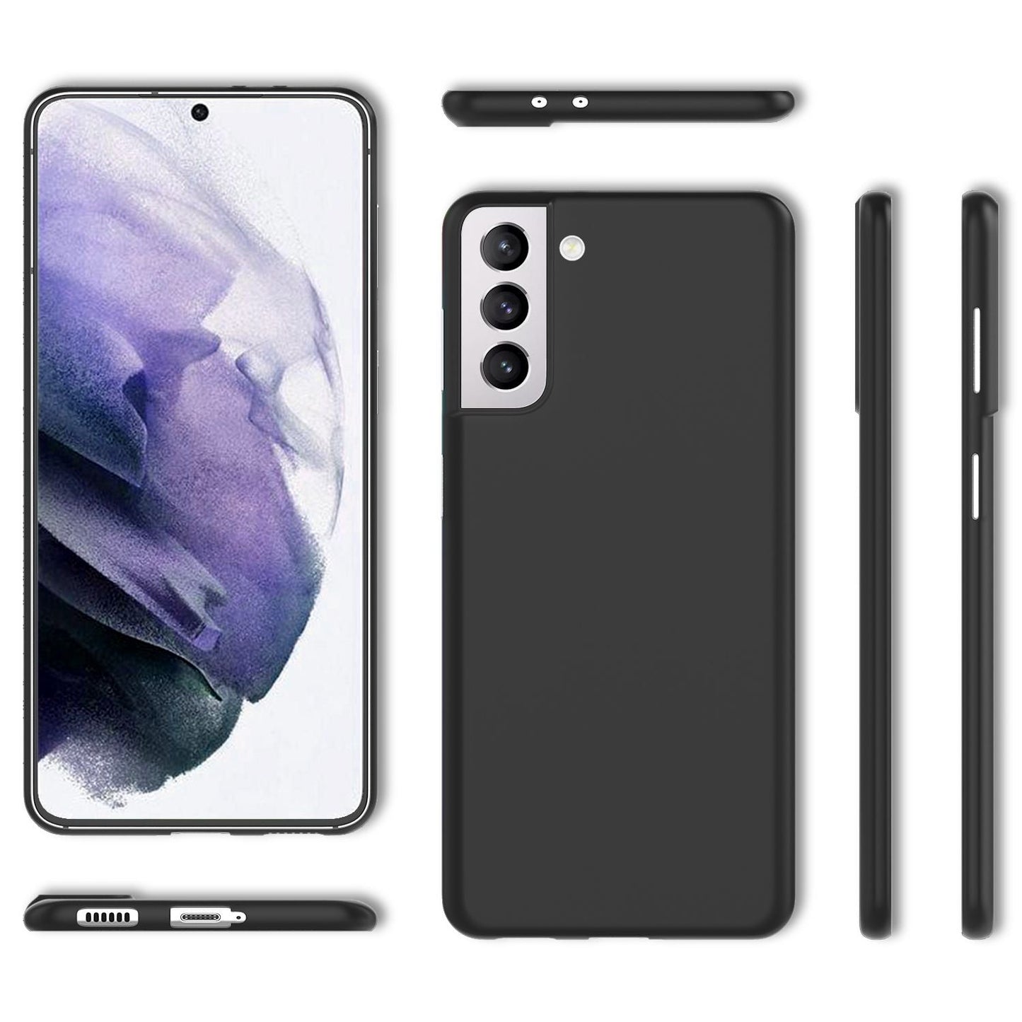 NALIA Ultra Slim Hardcase für Samsung Galaxy S21 Plus – Matt & 0.3mm Dünn – PHANTOM (Dünnes Cover & Kamera-Vollschutz) – Marke aus Berlin