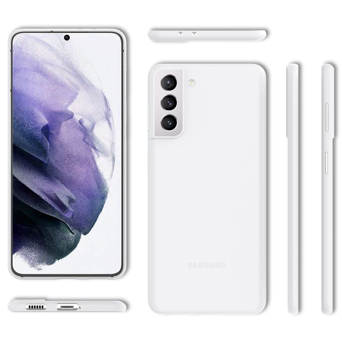 NALIA Ultra Slim Hardcase für Samsung Galaxy S21 Plus – Matt & 0.3mm Dünn – PHANTOM (Dünnes Cover & Kamera-Vollschutz) – Marke aus Berlin