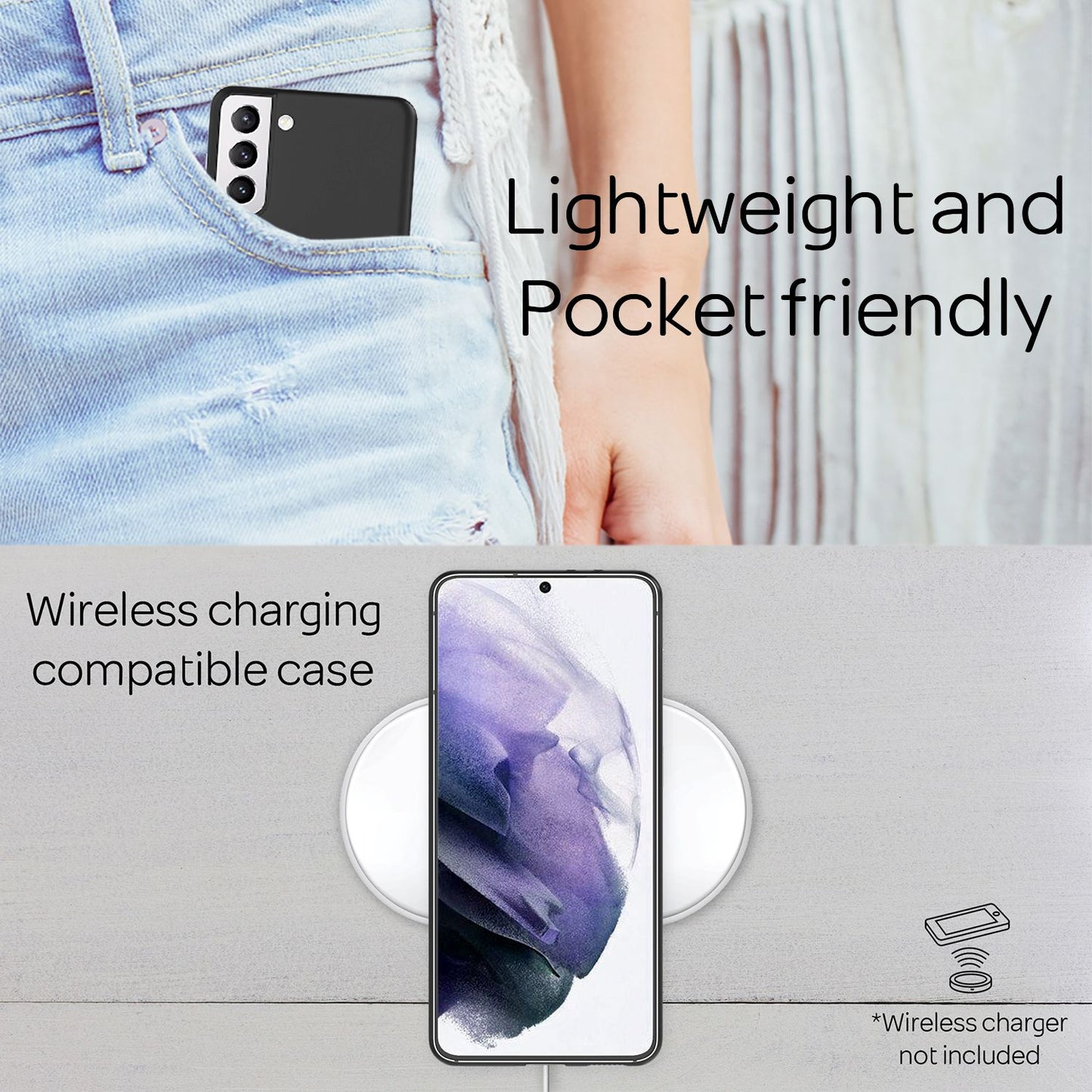 NALIA Ultra Slim Hardcase für Samsung Galaxy S21 Plus – Matt & 0.3mm Dünn – PHANTOM (Dünnes Cover & Kamera-Vollschutz) – Marke aus Berlin