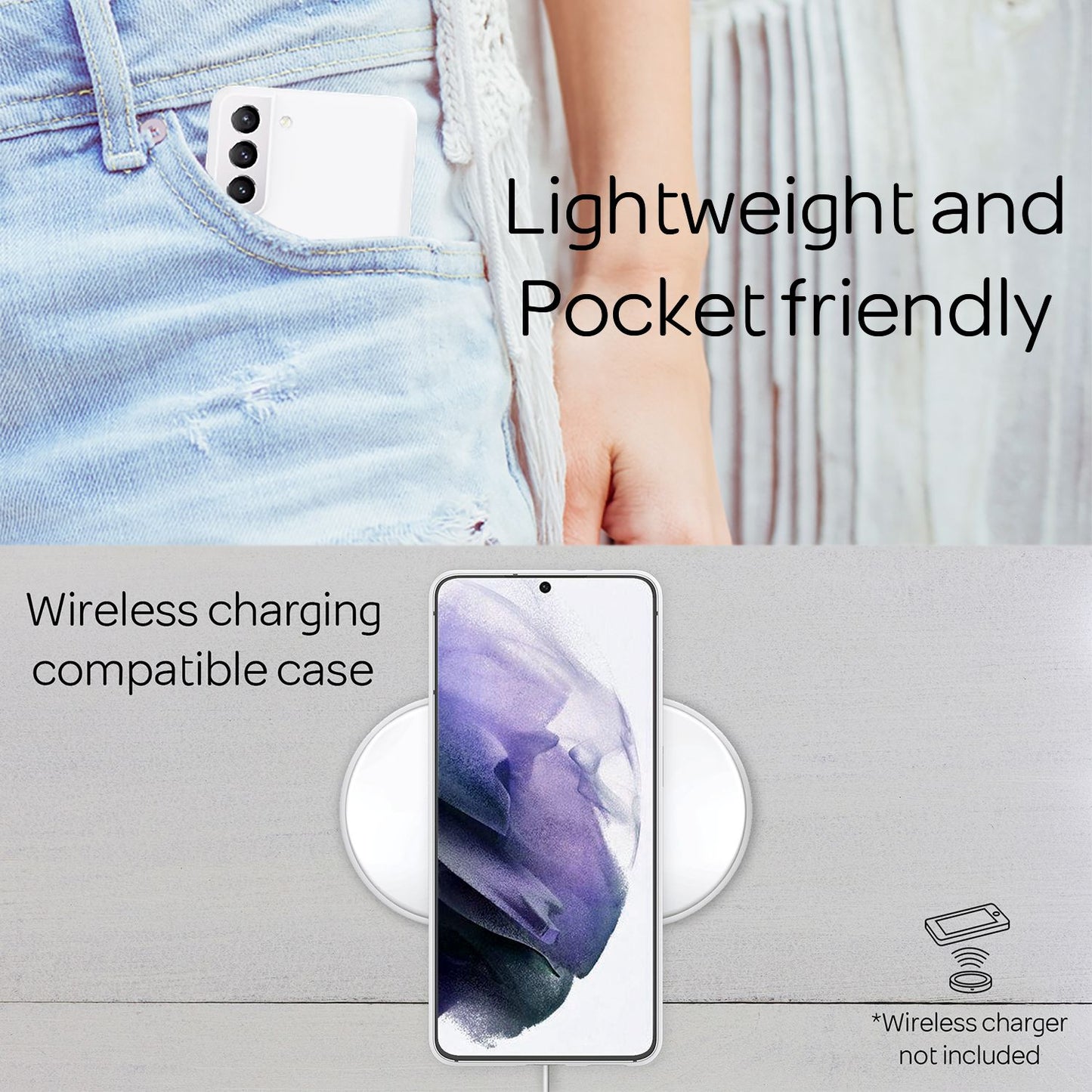 NALIA Ultra Slim Hardcase für Samsung Galaxy S21 Plus – Matt & 0.3mm Dünn – PHANTOM (Dünnes Cover & Kamera-Vollschutz) – Marke aus Berlin