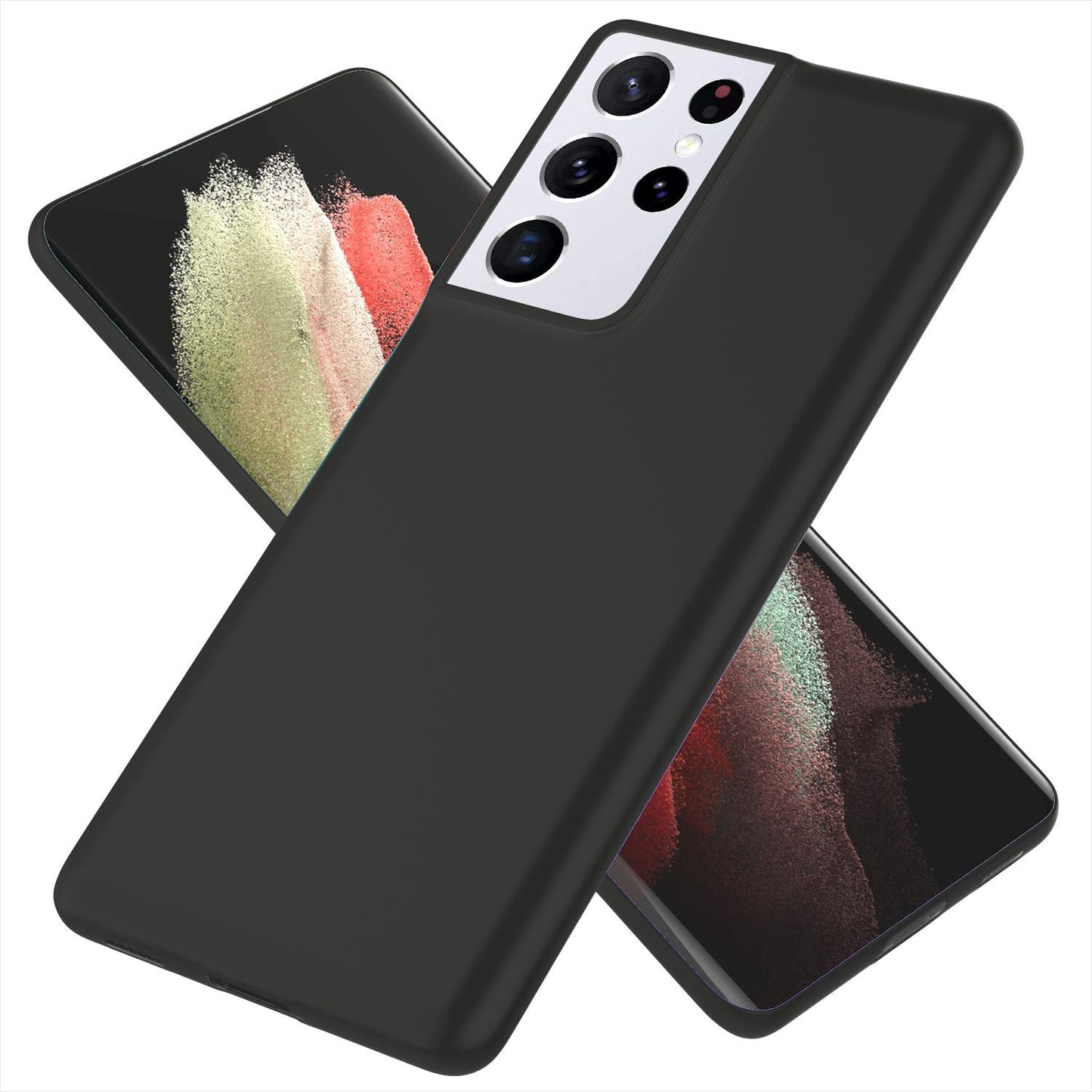 NALIA Ultra Slim Hardcase für Samsung Galaxy S21 Ultra – Matt & 0.3mm Dünn – PHANTOM (Dünnes Cover & Kamera-Vollschutz) – Marke aus Berlin