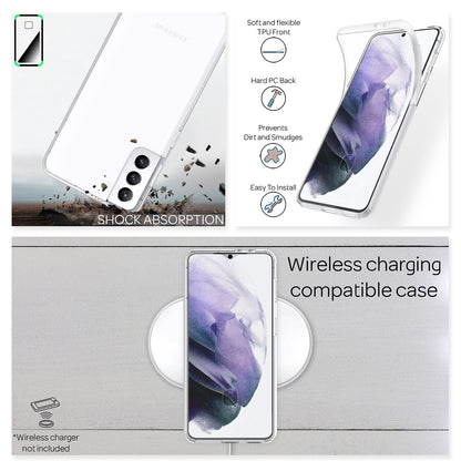 NALIA 360° Hülle für Samsung Galaxy S21 Plus – Vorne & Hinten Schutz – 360GUARD (Full-Body Case) – Marke aus Berlin