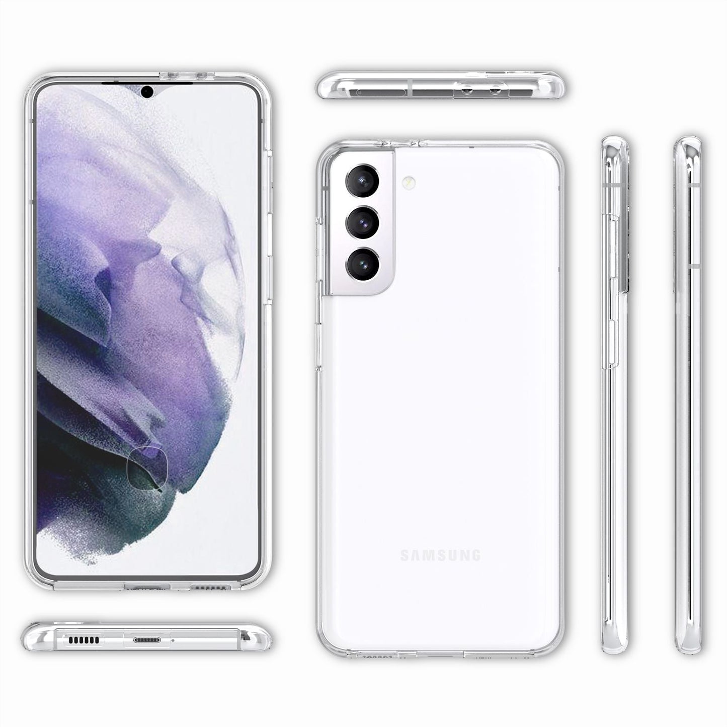 NALIA 360° Hülle für Samsung Galaxy S21 Plus – Vorne & Hinten Schutz – 360GUARD (Full-Body Case) – Marke aus Berlin