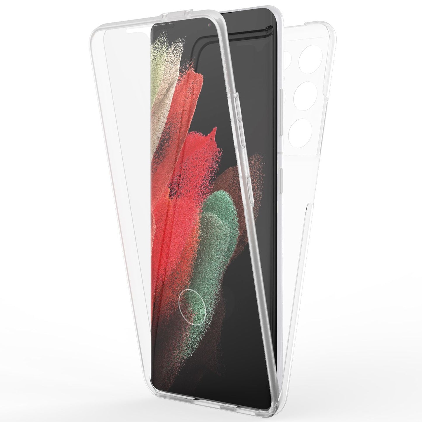 NALIA 360° Hülle für Samsung Galaxy S21 Ultra – Vorne & Hinten Schutz – 360GUARD (Full-Body Case) – Marke aus Berlin